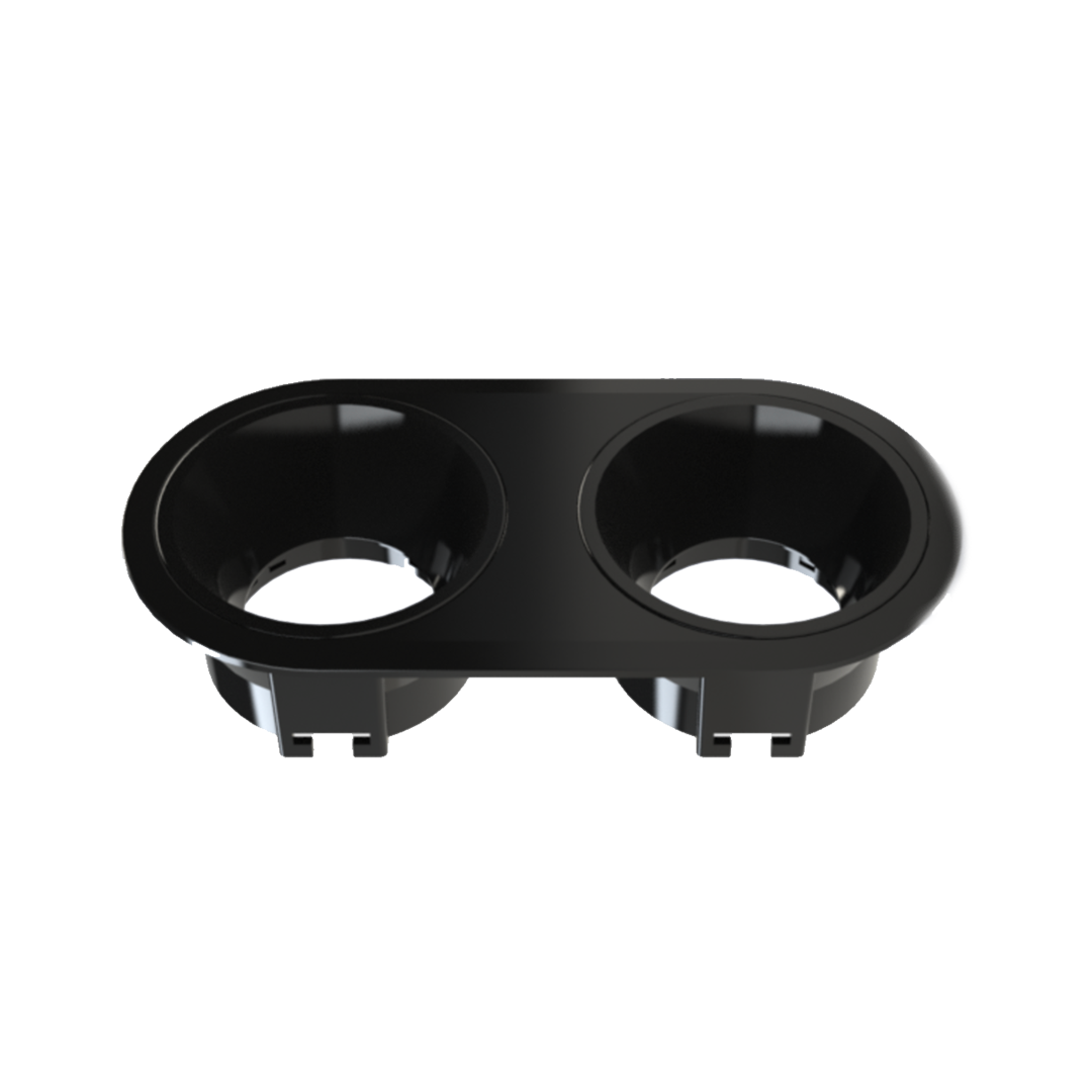 CARCASSE PVC SPOT GU 5.3 DOUBLE ATPC213 NOIR CARCASSE PVC SPOT GU 5.3 DOUBLE ATPC213 NOIR