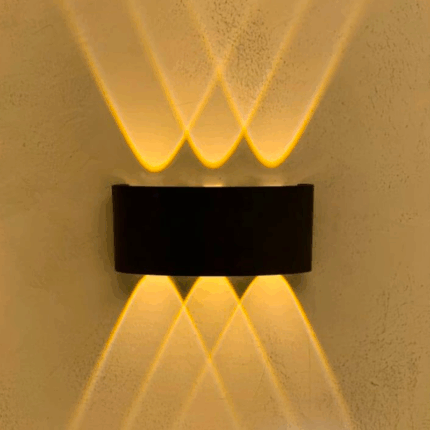 Applique alluminuim exterieur AT001-6W  3 - Faisceau ( Noir / bronze / Blanc / Gris)
